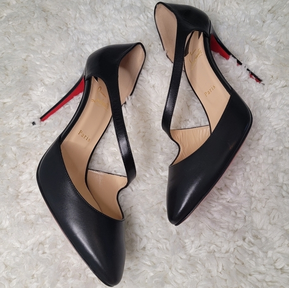Christian Louboutin Shoes Black Catchy One Heels 100 Pump Size 41 - Picture 4 of 10